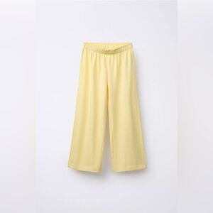 ZARA…PLAIN WIDE LEG HEAVY WEIGHT PANTS